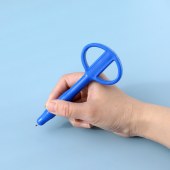 专用安全笔签字笔 软胶笔杆 笔芯回弹 不可换笔芯 0.5mm 单支装