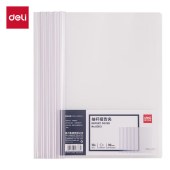 得力（deli）63113  拉杆夹抽杆夹水滴杆透明 A4/10mm 10个/包