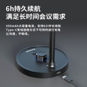 纽曼（Newmine）ZM06无线版 电脑麦克风 无线桌面话筒 黑色