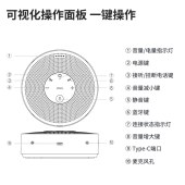 得力MN100 全向麦克风 (灰) 116mmx40mm