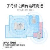飞利浦(PHILIPS）电话机 数字无绳母机  DCTG192（白色)(不含子机）