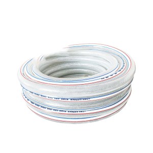塑料水管 pvc 软管浇花浇菜 透明4分水管 70米/捆