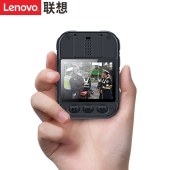 联想(Lenovo)执法记录仪 64G大容量可扩展专业高清录像5800万像素微型随身便携式DSJ-2W 黑色