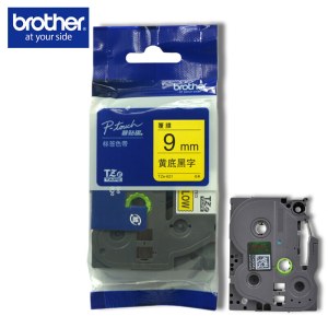 兄弟（brother）TZe-621 9mm黄底黑字标签色带