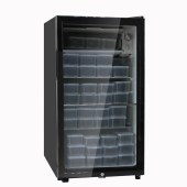 海浪120 食品留样柜 冷藏展示柜 88升 双锁+温度显示 压缩机制冷 400*425*830mm