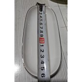 毛巾碟  毛巾托盘 陶瓷 椭圆形 总长16.3cm (单位：个)