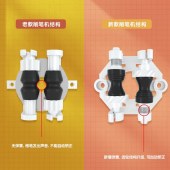 得力 71158 削笔机 学生可自动进笔手摇卷笔刀削笔机 52*61*72mm 蓝色粉色备注 单位 个