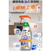 威猛先生 三合一去油污抑霉菌除皂垢多功能清洁剂500g*3瓶 元气柠檬^ （单位：组）
