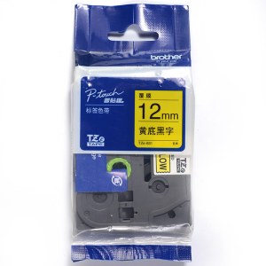 兄弟（brother）TZe-631 12mm黄底黑字标签色带