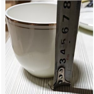 双金线陶瓷杯  高度7cm  口径7cm (单位：个)
