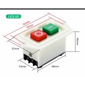 银鹰压面机 YP350配套按钮 10A  LC3-10 孔距78mm（单位：个）