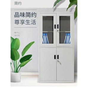 鹏发 小器械文件柜文件柜铁皮柜卷柜 900*400*1850  驼灰色 0.6mm厚度 单位:个