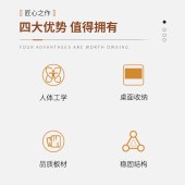 倍方 71955 黑色 增高架 双层 50*20*12cm 台式电脑显示器 办公室置物架底座单位 个