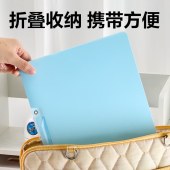 得力(deli) PP685 旋转A4抽杆夹渐变色拉杆夹 蓝色 5个/组