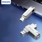 飞利浦 61UT-D 双接口手机U盘 128GB Type-C USB3.2  高速读写