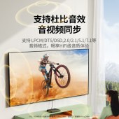 绿联70689 HDMI2.0分配切换器 二进二出4K60Hz高清视频2进2出 分屏器