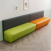 休息区沙发 办公等候长椅沙发 2m长*55cm宽*70cm高 颜色下单备注