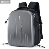 相机包 双肩摄影包 适用于佳能相机包尼康索尼 抗压防震 防水单反背包硬壳专业 磨砂灰色 单位 个