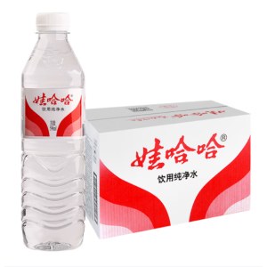 娃哈哈 纯净水饮用水 596ml*24瓶 整箱瓶装水纸箱装（新老包装随机发）单位 箱