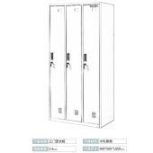久顺 JS-PF-009 三门更衣柜 文件柜铁皮柜卷柜 900*500*1850 驼灰色 单位：个