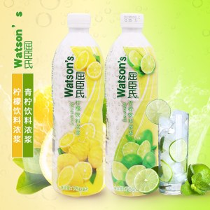 屈臣氏 750ml 青柠饮料浓浆 青柠汁 12瓶/箱