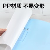 得力(deli) PP685 旋转A4抽杆夹渐变色拉杆夹 蓝色 5个/组