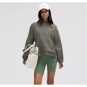 lululemon  LW3IUIS 侧开口连帽衫 女士超宽松款 石板棕 尺码可备注 单位 件