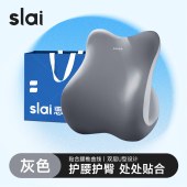 护腰 44*42*16cm 靠垫腰部支撑 办公室腰靠护腰 人体工学腰垫 灰色 紫色可备注 单位 个