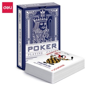得力 9635 扑克牌蓝87*57mm 10盒/组
