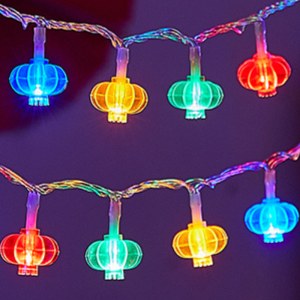 四色小灯笼 10m 220V插电款 春节装饰品 100灯/组 单位 组