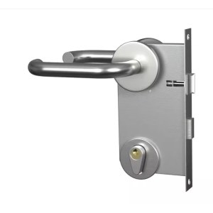 豪思克普 通用型 防火门锁整套不锈钢防盗门锁消防通道门锁地下室机房管道井