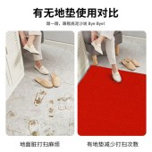 冰禹 TPR地毯 棕底红地毯 1.6米宽地毯 15米/卷
