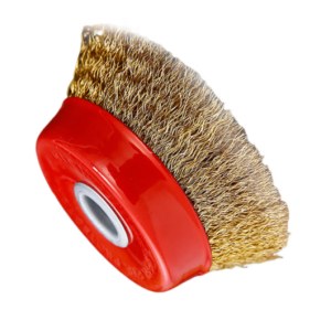 工拍档 角磨机木材打磨除锈去污抛光125型碗型钢丝轮 小红碗 5个装/组