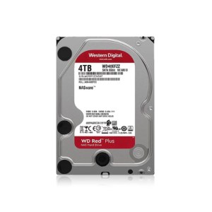 西部数据 3.5英寸  4TB NAS机械硬盘 WD Red Plus 西数红盘 5400转128MB SATA CMR垂直 NAS专用硬盘