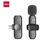 得力 MN510 无线领夹麦克风 一拖一通用 黑色  单位 套