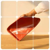 长方形花托 约78*56cm 花盆托盘 加厚塑料底座 颜色随机  单位 个