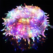 小彩灯 10米100个灯 可以串联 圆孔接口 需另配插头 单位 捆