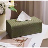 编织纹理 皮革纸抽盒 牛油果绿色  大号 23.5cm *13.5cm*9cm (单位：个）