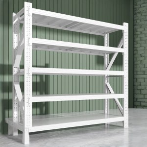 置物架 2000*1100*500mm 轻型4层货架金属架子 每层承重100kg 白色