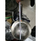 不锈钢粗眼漏勺 笊篱 直径30cm  总长度49cm (单位：个)