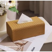 编织纹理 皮革纸抽盒  银杏黄 大号 23.5cm *13.5cm*9cm (单位：个）