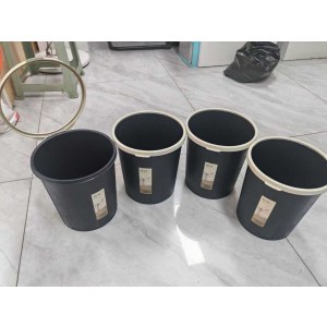 奇升 压圈垃圾桶 高28 直径25 黑色 单位 个