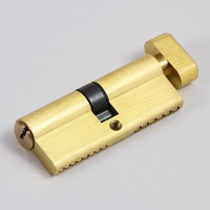 小70全铜锁芯 配5把钥匙 室内木门卧室房间执手门锁锁芯 长70*高28mm