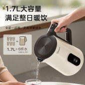 美的（Midea）恒温电热水壶烧水壶自动断电 304不锈钢1.7L  MK-SH17X304