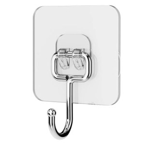 挂钩 60丝 强力粘胶免打孔50kg承重壁挂无痕挂钩7*7cm 10个/组