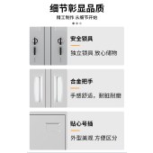 诚豪 1850*1180*500mm 五门文件更衣柜 带抽屉