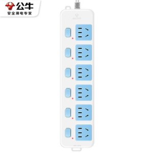 公牛 GN-317 电源插排 六插位10米 多插位带线单控 独立开关 单位 个