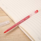 晨光 AGPB6901 中性笔 红色 0.5mm 一体式大容量针管拔帽款 12支/盒 单位 盒