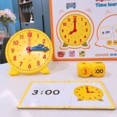 数字时钟早教 3件套 美国LR同款时钟幼儿认知学习早教套装