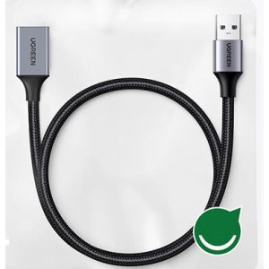 绿联 10495 数据传输线 USB3.0延长线公对母1.0m